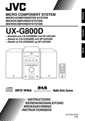 JVC UX-G800D Bedienungsanleitung