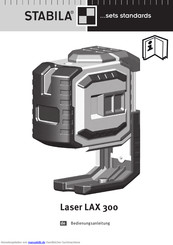 Stabila Laser LAX 300 Bedienungsanleitung