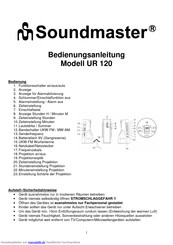 Soundmaster UR 120 Bedienungsanleitung