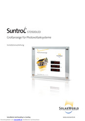 SolarWorld Suncontrol STD500LED Installationsanleitung