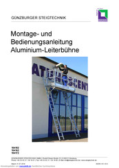 GÜNZBURGER STEIGTECHNIK 154152 Montage- Und Bedienungsanleitungen