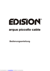 Edision argus piccollo cable Bedienungsanleitung
