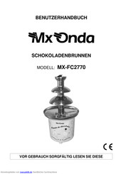 Mx Onda MX-FC2770 Benutzerhandbuch
