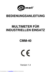 Sonel CMM-40 Bedienungsanleitung