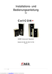 AES CellCOM+ HBK Installations- Und Bedienungsanleitung