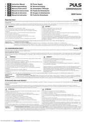 Puls dimension QS20 Series Bedienungsanleitung