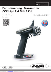 Jamara CCX Lipo 3 CH Gebrauchsanleitung