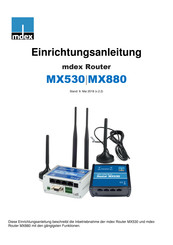 Mdex MX530 Einrichtungsanleitung