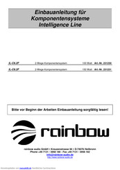 Rainbow audio IL-C8.2F Einbauanleitung