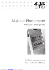 Aqualytic MiniDirect Bedienungsanleitung