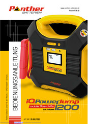 Panther BATTERIEN iQ Power Jump 1200 Bedienungsanleitung