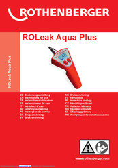 Rothenberger ROLeak Aqua Plus Bedienungsanleitung