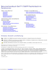 Dell 1708FP Benutzerhandbuch
