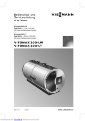 Viessmann VITOMAX 300-LT M343 Bedienungs- Und Serviceanleitung