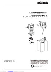 Grunbeck EXADOS ES 12 Kurz- Betriebsanleitung