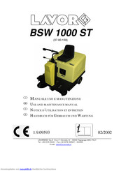 Lavor BSW 1000 ST Handbuch