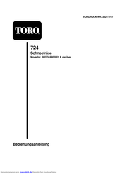 Toro 724 Bedienungsanleitung