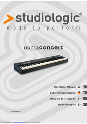 Studiologic NUMA Concert Bedienungsanleitung