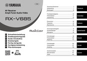 Yamaha MusicCast RX-V685 Schnellstartanleitung