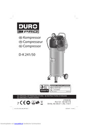 DURO PRO D-K 241/50 Originalbetriebsanleitung