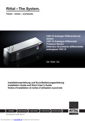 Rittal CMC III DK 7030.150 Installationsanleitung Und Kurz-Bedienungsanleitung