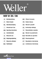 Weller WSF 81 D8 Betriebsanleitung