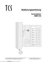 TCS IMM1100 Bedienungsanleitung