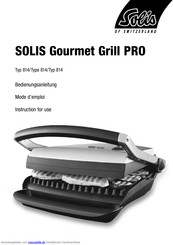 SOLIS Gourmet Grill PRO Bedienungsanleitung
