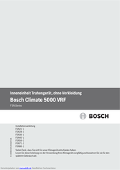 Bosch Climate 5000 VRF FSN80-1 Installationsanleitung