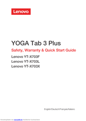 Lenovo YOGA Tab 3 Plus Handbuch