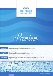 Health Aqua Technology HA Premium Bedienungsanleitung