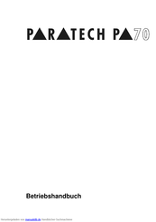 paratech P70 M Betriebshandbuch