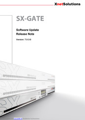 XnetSolutions SX-GATE Software Update