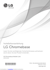LG Chromebase 22CV241 Installationsanleitung