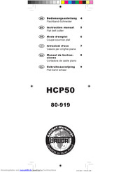 Baudat HCP50 Bedienungsanleitung