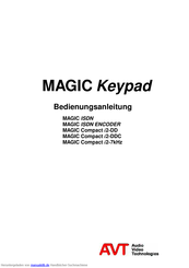 AVT MAGIC Compact i2-DD Bedienungsanleitung
