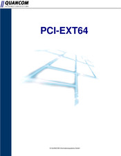 Quancom PCI-EXT64 Handbuch