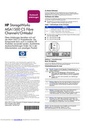 HP StorageWorks MSA 1500 CS Austauschanleitungen