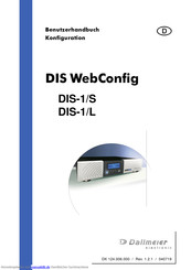 dallmeier DIS WebConfig DIS-1/L Benutzerhandbuch