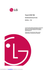 LG T80 Bedienungsanleitung