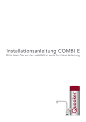 Quooker COMBI E Installationsanleitung