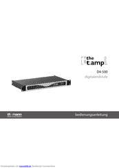 the t.amp D4-500 Bedienungsanleitung