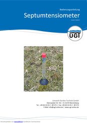 UGT Septumtensiometer Bedienungsanleitung