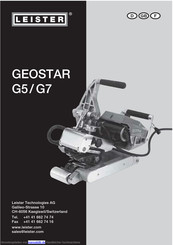 Lister GEOSTAR G7 Bedienungsanleitung