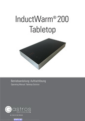 Gastros Switzerland InductWarm Tabletop 200 Betriebsanleitung