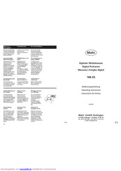 Mahr 106 ES Bedienungsanleitung