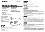 Sony MDR-J10 Bedienungsanleitung