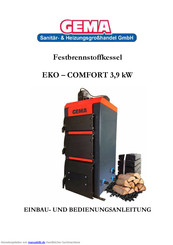 GEMA EKO - COMFORT 3,9 kW Einbau- Und Bedienungsanleitung