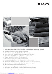 Asko LINE SERIES-CLASSIC Installationsanleitung