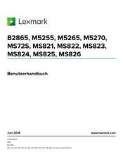 Lexmark MS826 Benutzerhandbuch